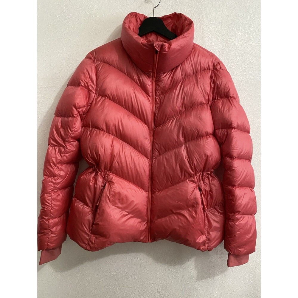 Athleta Women’s Goose Down Orange Puffer Coat M